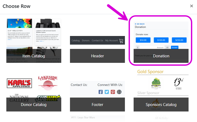 Donation Element