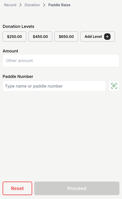 Record Paddle Raise