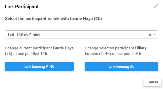 Link Participant Window